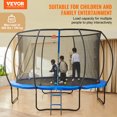thumbnail image 2 of VEVOR Trampoline 12 Pieds, Trampoline 400 lbs avec Filet de Protection, Échelle et Poteau Courbé, Trampoline Robuste avec Tapis de Saut et Coussin de Ressort, Trampolines Récréatifs Extérieurs pour Enfants Adultes, 2 of 9