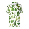 thumbnail image 5 of Charella Women's Hawaiian Button down Shirts Casual Floral Printed Short Sleeve Tops Summer Trendy Loose Fit Blouses (XL, Green), 5 of 5