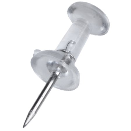 Home office plastic coating thumbtacks 50 Transparent