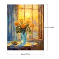 thumbnail image 2 of Kit de pintura por números sobre lienzo, arte al óleo artesanal, decoración de flores para alféizar de ventana, 40x50cm, 2 of 9