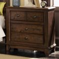thumbnail image 1 of Coaster Laughton 2 Drawer Nightstand in Rustic Brown and Bronze Matte, 1 of 3