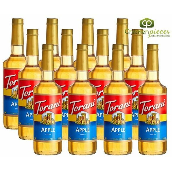 Torani Apple Flavoring / Fruit Syrup Glass Bottle 750 mL/25.36 oz