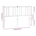 thumbnail image 4 of vidaXL Metal Headboard White 135 cm, 4 of 5