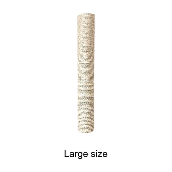White Sisal Cat Scratching Post for Cages and Cat Trees, Natural White Sisal Rope Climbing Structure, Durable Scratch Post for Claw Care and Furniture Protection