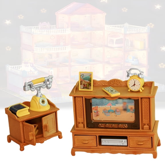 BESTSKY Mini Furniture Dollhouse Furniture Dollhouse Miniatures Retro