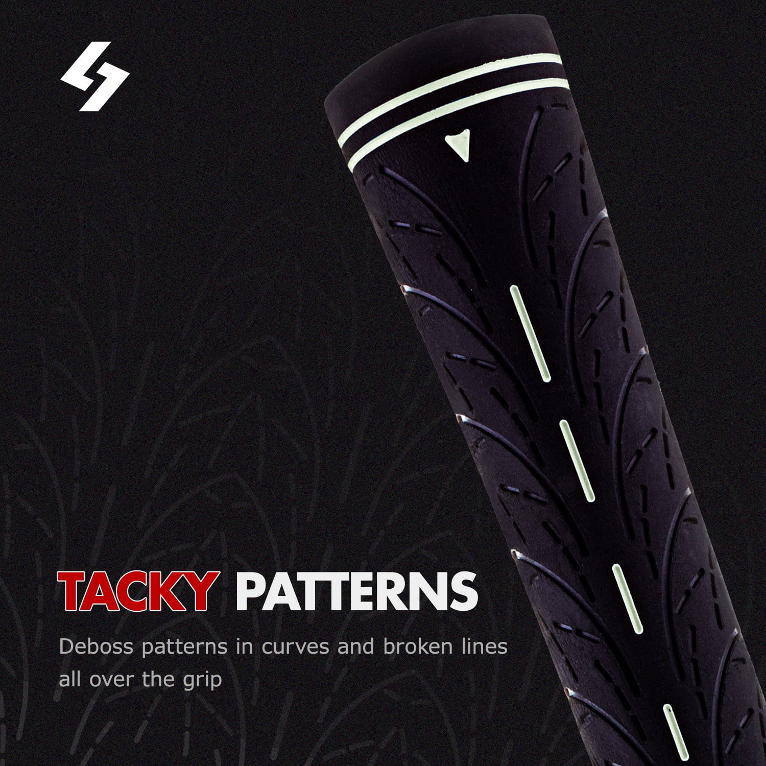 SAPLIZE 13 White Midsize Golf Grips with 15 Tapes,Non-slip Rubber Golf Club Grips