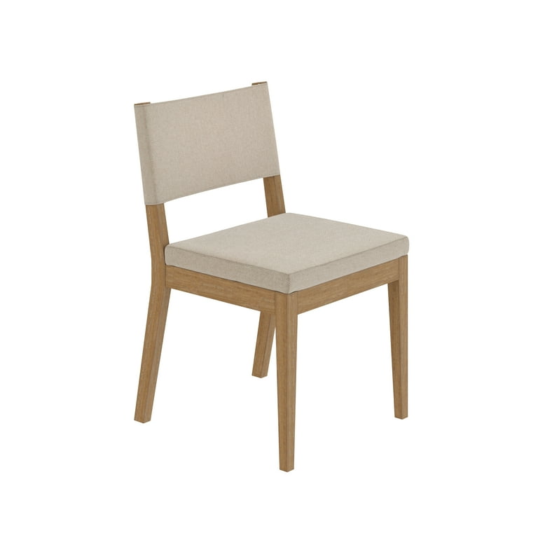 Upholstered dining chairs with outlet cherry legs