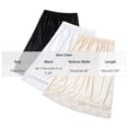 thumbnail image 2 of IUYRTFE Women's Basic Half Slip Skirt with Lace Trim Elastic Waist Anti-Exposure Short Underskirt, 2 of 4
