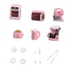thumbnail image 4 of Juego de electrodomésticos de cocina en miniatura, juguetes de cocina, regalo para niñas y niños, juego de simulación, juguetes de casa de muñecas, de Rosa, 4 of 5