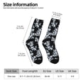 thumbnail image 5 of Yiaed Flower Print Great elasticity Crew Socks Sports socks for Men and Women, 5 of 5