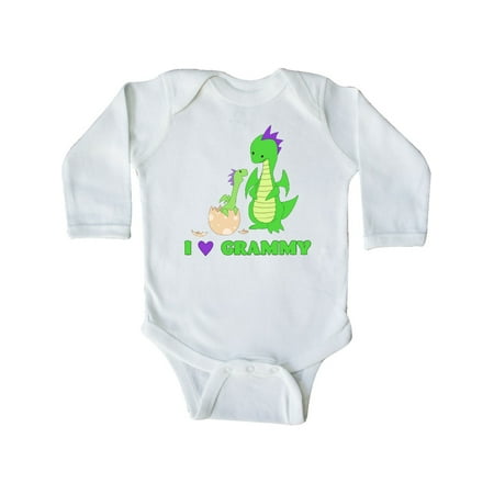 

Inktastic I Love Grammy Gift Baby Boy or Baby Girl Long Sleeve Bodysuit