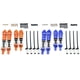 thumbnail image 4 of Tholdsy Kit de amortiguadores delanteros y traseros para coche de control remoto, juego de suspensión de amortiguadores de vehículo, reemplazo de Kits de construcción modelo Naranja Tholdsy FN009867-01, 4 of 6
