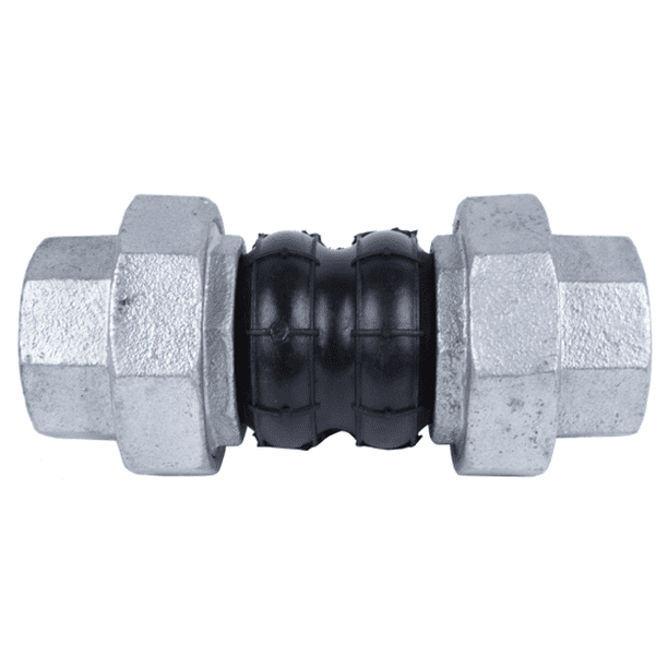 Twin Sphere Rubber Expansion Joint (Female Threaded Unions)