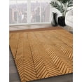 thumbnail image 3 of Ahgly Company Machine Washable Indoor Square Transitional Mahogany Brown Area Rugs, 4' Square, 3 of 7