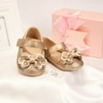 thumbnail image 7 of Icvfdpl Toddler Baby Girls Dress Shoes Princess Fashion Gold Bownot Buckle For Little Kids, 7 of 7