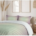 thumbnail image 6 of Ambesonne Minimalist Duvet Cover Set, Nostalgic Stripes, 2-Calking, Pale Yellow Dried Rose, 6 of 7