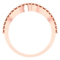 thumbnail image 5 of 0.2 ct Brilliant Round Cut Simulated Red Diamond 14k Rose Gold Stackable Band SZ 5.5, 5 of 6