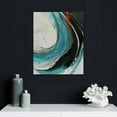 thumbnail image 5 of Nawypu Canvas Painting Abstract Wall Art Teal Wall Art Living Room Canvas Wall Art Bedroom Wall Art Bathroom Wall Art Abstract Watercolor Home Decor Kitchen Poster Art,Wall Decor Painting, 5 of 5