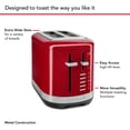 thumbnail image 2 of Tostadora KitchenAid automática de 2 rebanadas con ranuras extra anchas KMT2109ER, 2 of 3