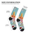 thumbnail image 3 of KLL Kawaii Sushi Characters Delight Print Cool Socks Men's Women's Crew Socks Funny Crazy Novelty Stockings, 3 of 7