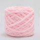 thumbnail image 1 of Xiao Hua Hilo de chenilla de felpa rosa claro - 1 rollo, 100 g, hilo esponjoso, manta de felpa ultra suave, funda de colchón para mascotas, proyecto tejido a mano, 1 of 5