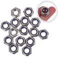 thumbnail image 1 of FOMIYES 15 Pcs Écrou Matériel Acier Inoxydable Hexagonal Argent pour Automobiles, 1 of 6