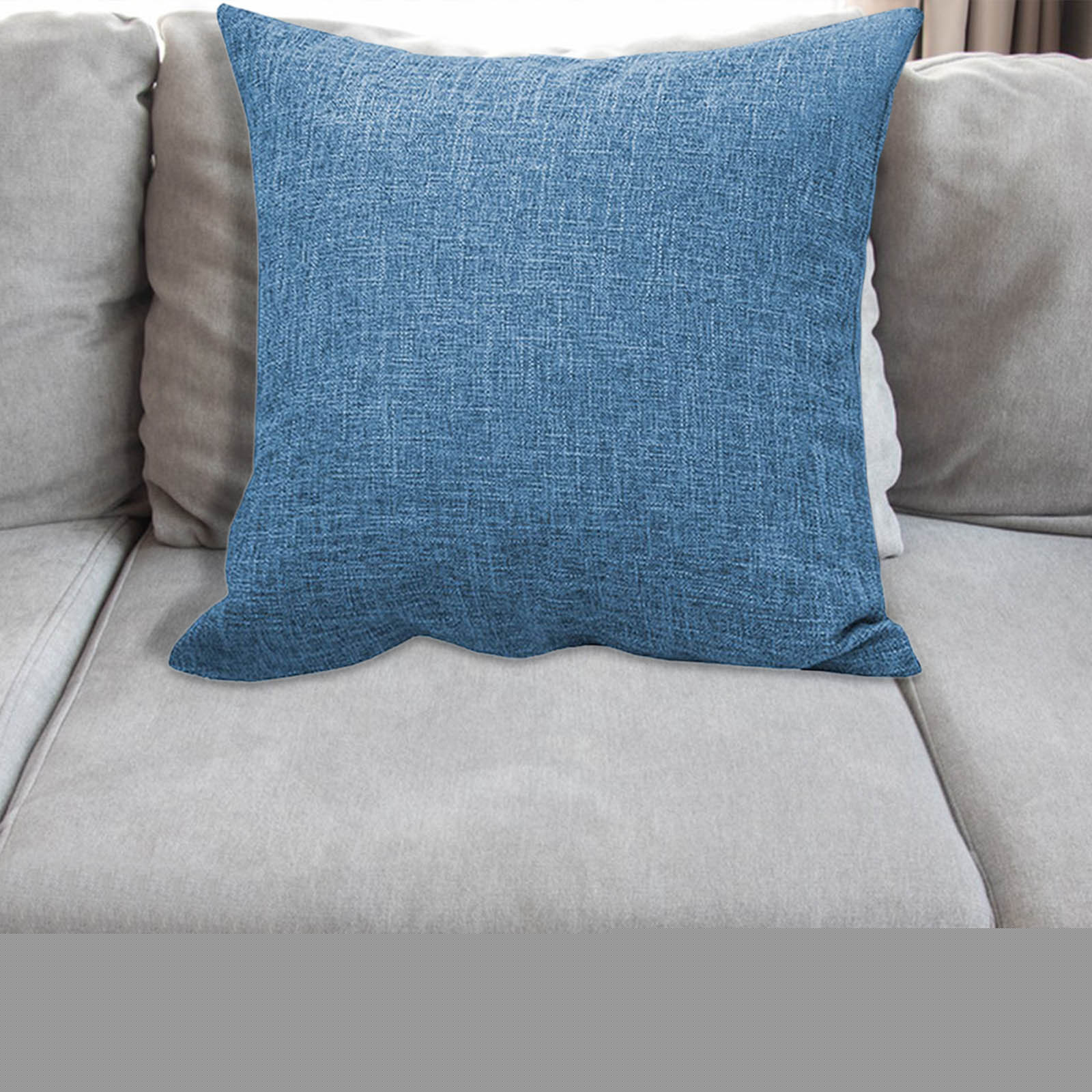 thumbnail image 3 of RuiJiao 2-Pack Linen-Inspired Throw Pillow Covers - 45x45cm, Breathable, Multi-Color Options for Living Room, Bedroom, and Sofa Decor, 3 of 5