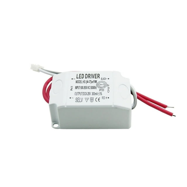 LED Constant Current Driver 1-3W 4-7W 7-12W 12-18W 26-36W 37-50W Power Supply Output 300mA 240mA External For LED Downlight ,Easy to Operate