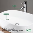 thumbnail image 3 of Gabinete Para Baño Mueble Lavamanos Ovalín Monomando Con 2 Cajones y 1 Repisa Fibra de Madera MFC KingsHouse blanco, 3 of 7
