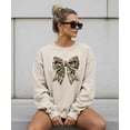 thumbnail image 5 of Ink Printed Image NOT Fabric and Pearls Camo Coquette Bow with Pearl Trim Sweatshirt Sand Sweatshirt Adult Medium, 5 of 8