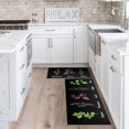 thumbnail image 4 of Kitchen Mat Set of 2 Non Slip Thick Kitchen Rugs and Mats for Floor Comfort Standing Mats for Kitchen, Sink, Office, Laundry, Black, 17"x47"+17"x28", 4 of 6