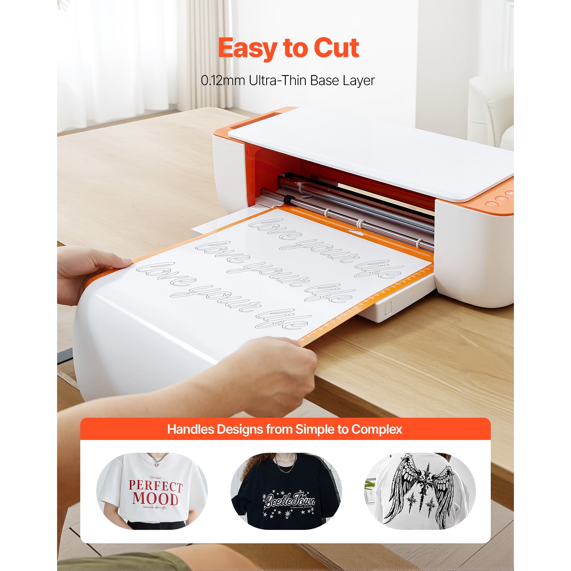KFFKFF Heat Transfer Vinyl Bundle, 50 Sheets, 12 x 12 in, Assorted Colors, Easy to Cut and Weed, Includes Accessories, Compatible with Cutting Machines, Suitable for T-Shirts and Other Materials