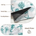 thumbnail image 6 of Round Rugs 4Ft, Turquoise Coastal Round Area Rug Washable Indoor Throw Carpet, Nautical Starfish Jellyfish Rudder Soft Non Slip Circle Rug for Kitchen Nursery Room Home Decor Aesthetic, 6 of 8