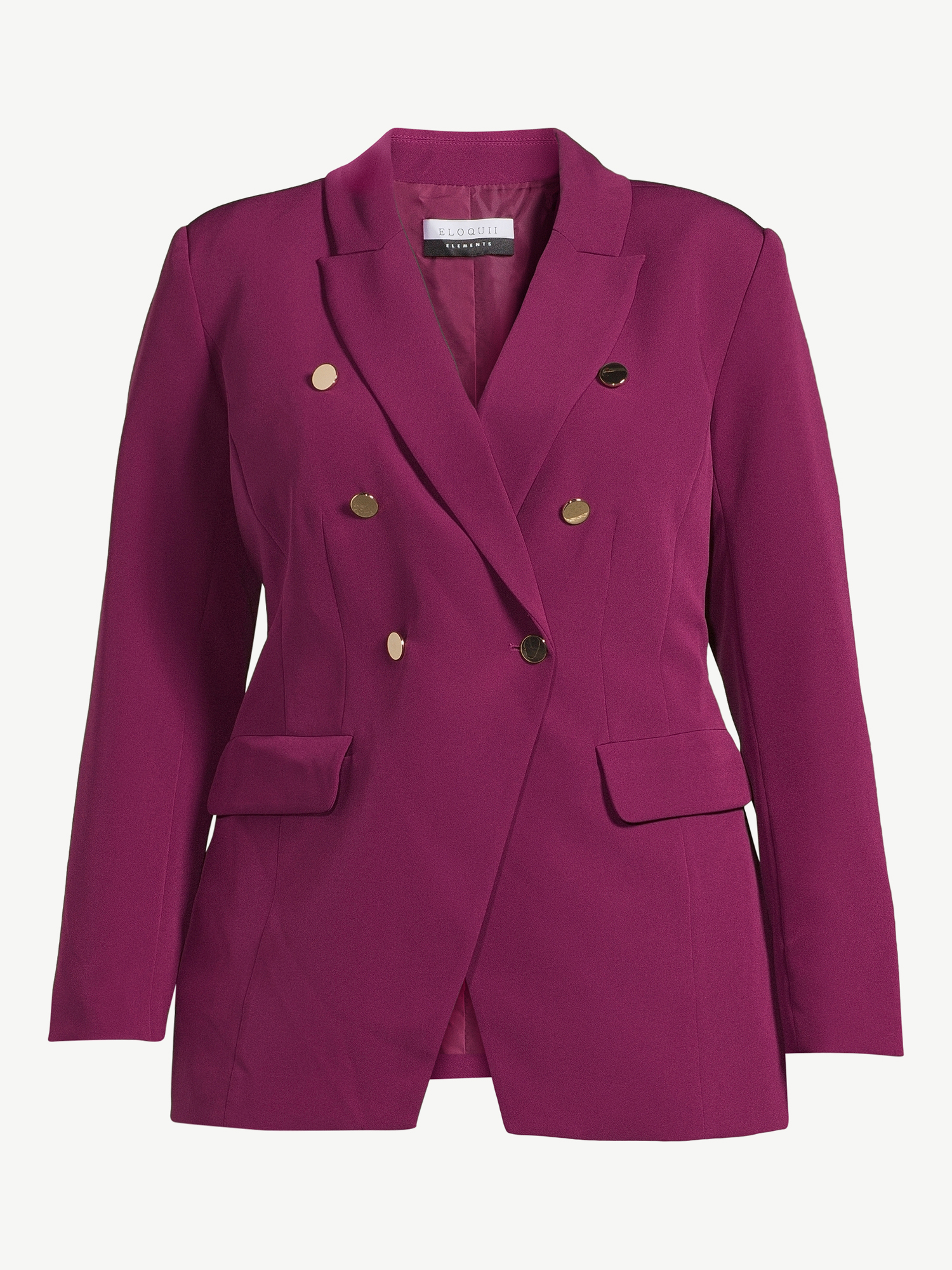 ELOQUII Elements Women's Plus Fitted Angular Blazer