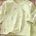 thumbnail image 4 of TOWED22 Infant Toddler Girl Cute Winter Clothes 2 Piece Long Sleeve Round Neck Sweatshirt and Pants Outfits Clothing(Green,10-11 Y), 4 of 6