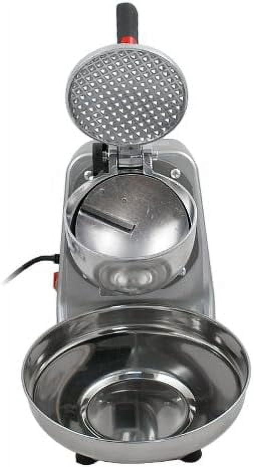 Electric Ice Shaver Machine Snow Cone Maker 300W 2000r/min Ice Crushers w/Stainless Steel Blade for Home and Commercial Use, Set of 1