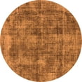 thumbnail image 1 of Ahgly Company Indoor Round Oriental Orange Industrial Area Rugs, 3' Round, 1 of 4