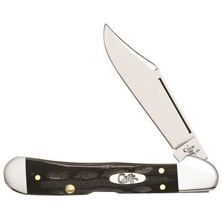 - CASE XX Jigged Buffalo Horn Mini Copperlock Stainless Pocket Knife Knives