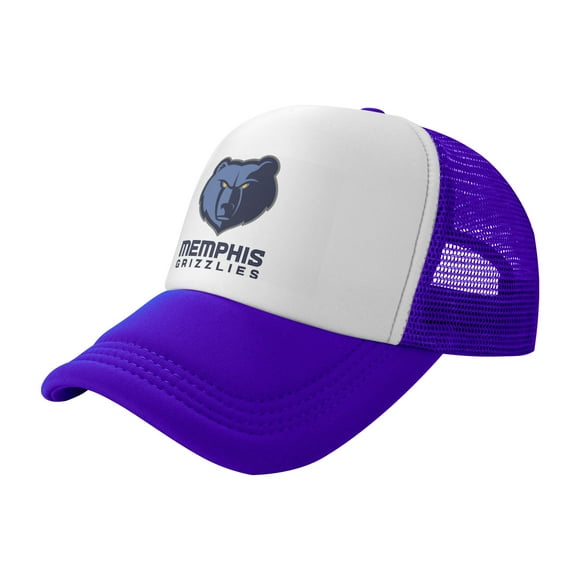 Memphis Grizzlies Trucker Hats Purple One Size Adjustable Snapback Hat