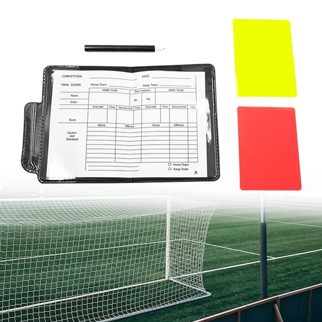 Juegos de tarjetas de árbitro shamjiam para fútbol tarjetas rojas y amarillas Estilo A