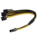 thumbnail image 3 of 10 unids/lote Atx 12v Cpu 8 pines a 3x 8 pines (6 + 2) Pin Pci-e macho divisor Cable adaptador de extensión de alimentación, 3 of 5