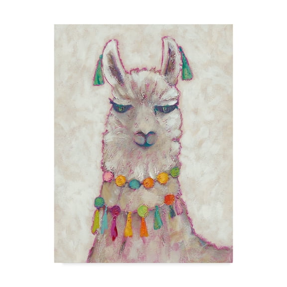 Trademark Fine Art 'Festival Llama II' Canvas Art by Chariklia Zarris