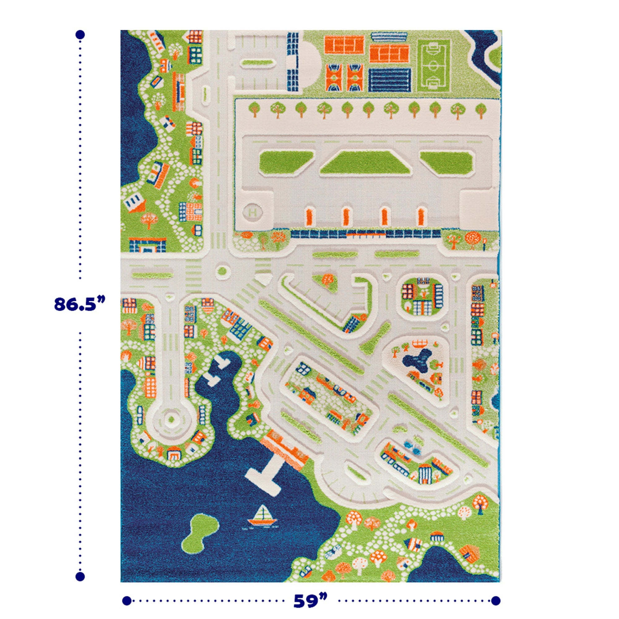 IVI Mini City Play Mat Rug
