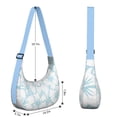 thumbnail image 4 of Lightweight Hobo Bag featuring Watercolor Flower Pattern Adjustable Strap Smooth Zipper Nylon Material Suitable for Daily Use and Outdoor Activities, 4 of 5