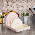thumbnail image 3 of Gift Ready,Kitchen Spatula Drain Lid, Stainless Steel Home Cooker, Chopstick Spoon Combo, Non-Slip Handle, For Kitchen, Draining Food, Cooking Utensils Set | Plastic, Pink-941 $BS$3, 3 of 5