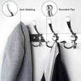 thumbnail image 4 of Wall Mounted Coat Rack, Five Heavy Duty Tri Hooks All Metal Construction for Jacket Coat Hat in Mudroom Entryway (Matte Black, 2-Pack), 4 of 7