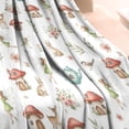 thumbnail image 3 of White Forest Fairy Pattern Blanket,Comfortable Soft Flannel Throw Blanket,All Season,Warm Lightweight Blankets for Sofa Bed Couch Living Room Chair,30"x40", 3 of 4