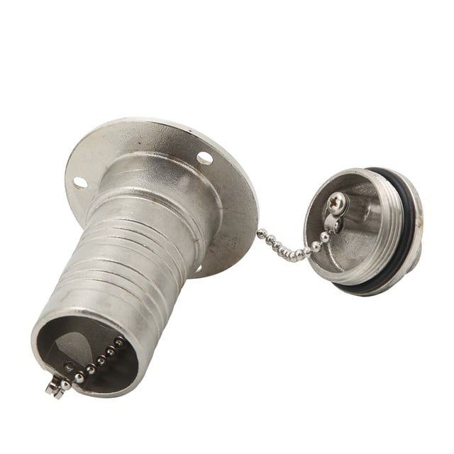 Boat Deck Fill Filler, Easy To Use Stainless Steel Rustproof Marine Boat Deck Filler With Keyless For Boat GAS,DIESEL,WASTE,WATER,FUEL