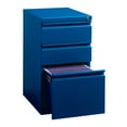 thumbnail image 4 of Hirsh 20" Deep Mobile Pedestal File Cabinet 3 Drawer Box-Box-File, Letter Width, Blue, 4 of 8