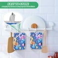 thumbnail image 6 of 2Pack Heat-Resistant Quilted Cotton Potholders - Stylish Kitchen Grips for Hot Pots & Pans Ovens Elegant Two Mermaids, 6 of 7